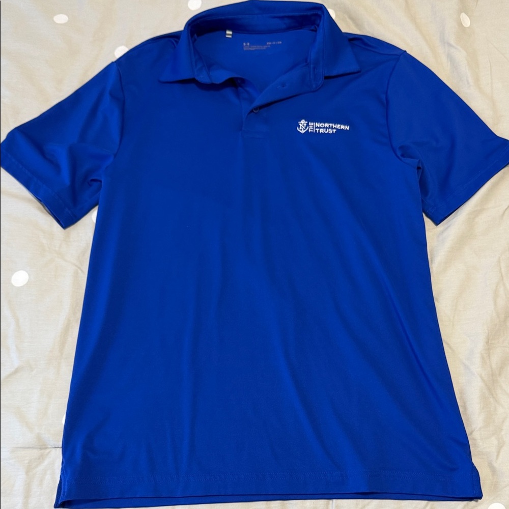 NWOT Northern Trust Under Armour Royal Blue Performance Polo